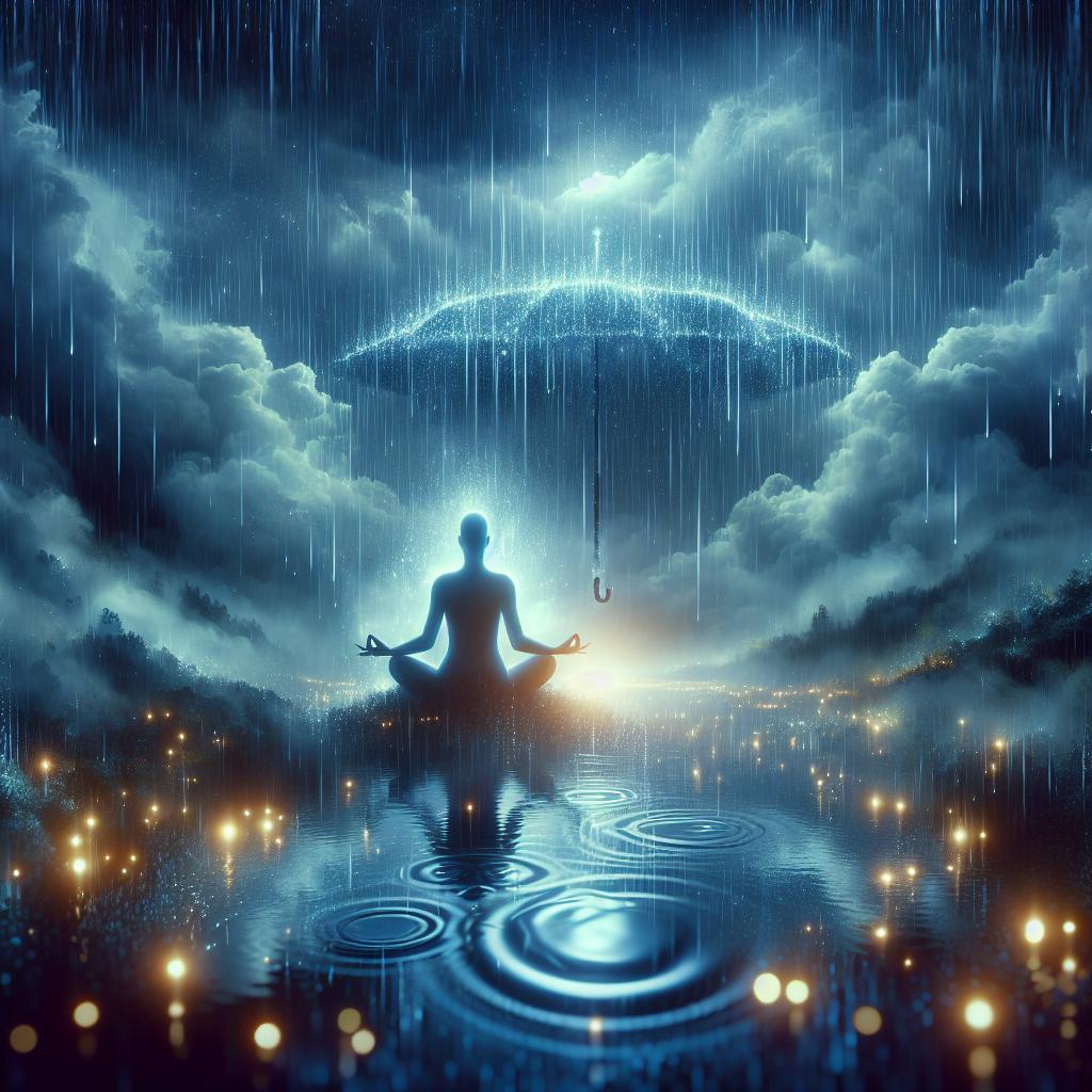 Mindfulness Practices Enhanced by the Soothing Rhythm of Rain