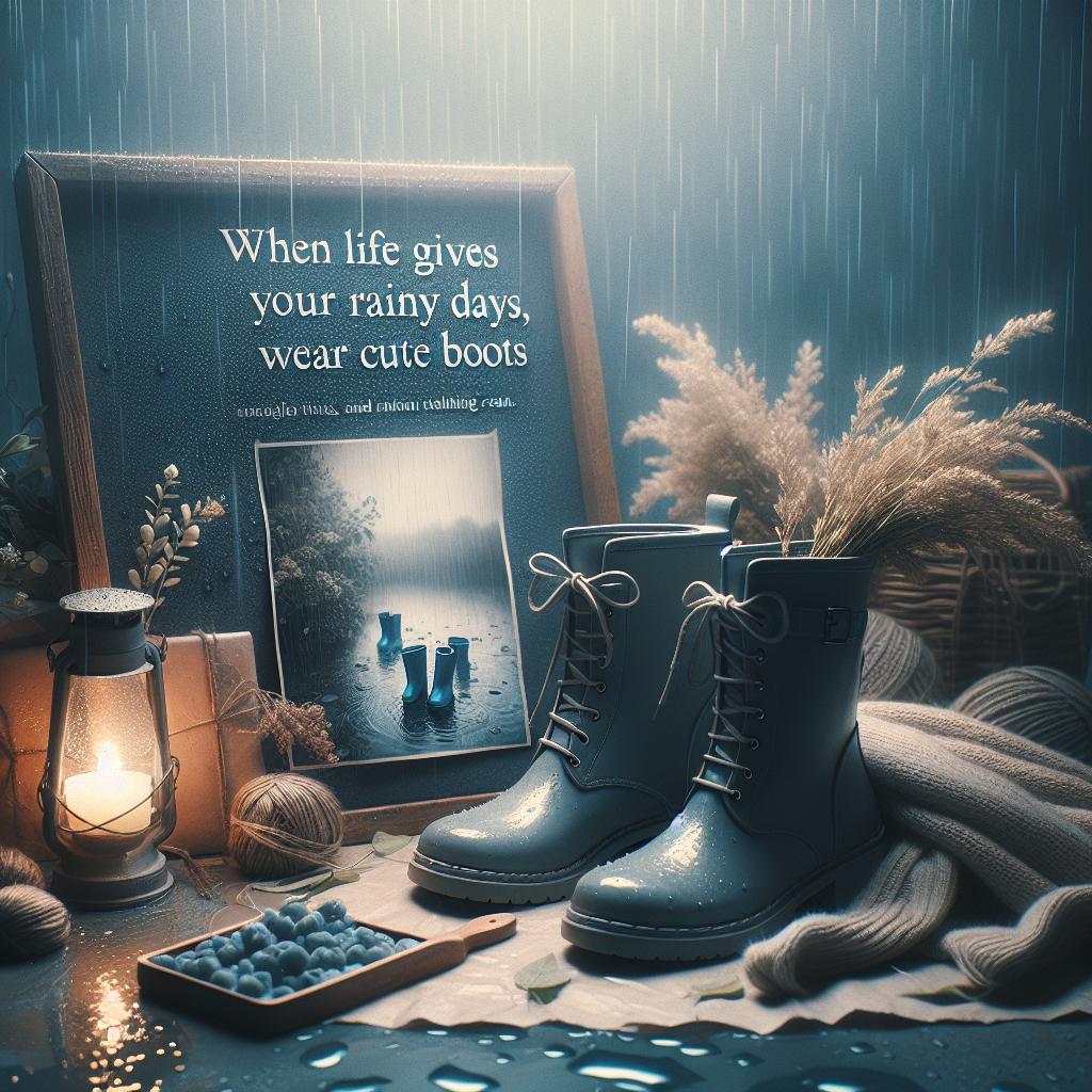 When Life Gives You Rainy Days, Wear Cute Boots: Style Inspiration